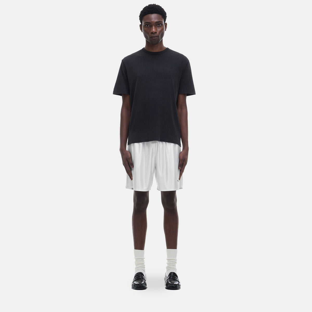 CB Emblem White Shorts