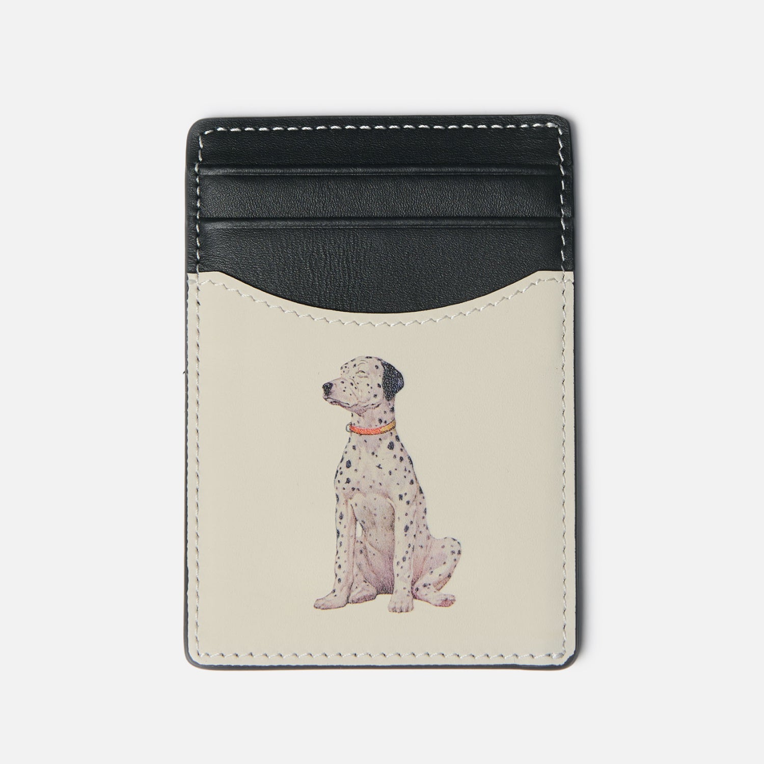 Dean Dalmatian Dog Leather Card Holder | DUKE + DEXTER