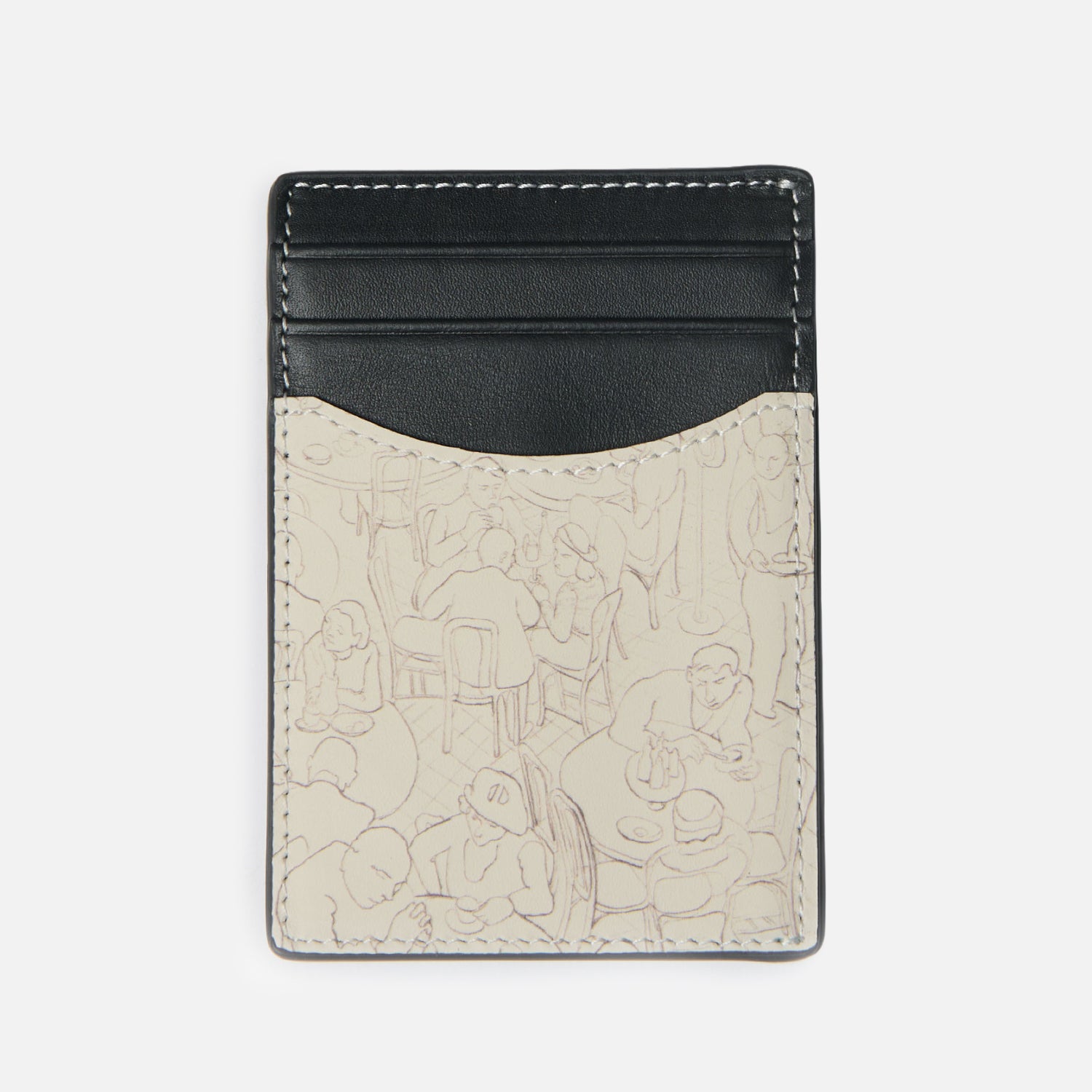 Dean NY Cherry Red Leather Card Holder | DUKE + DEXTER