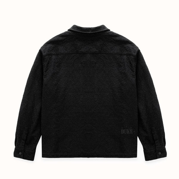Duke Black Crochet Shirt