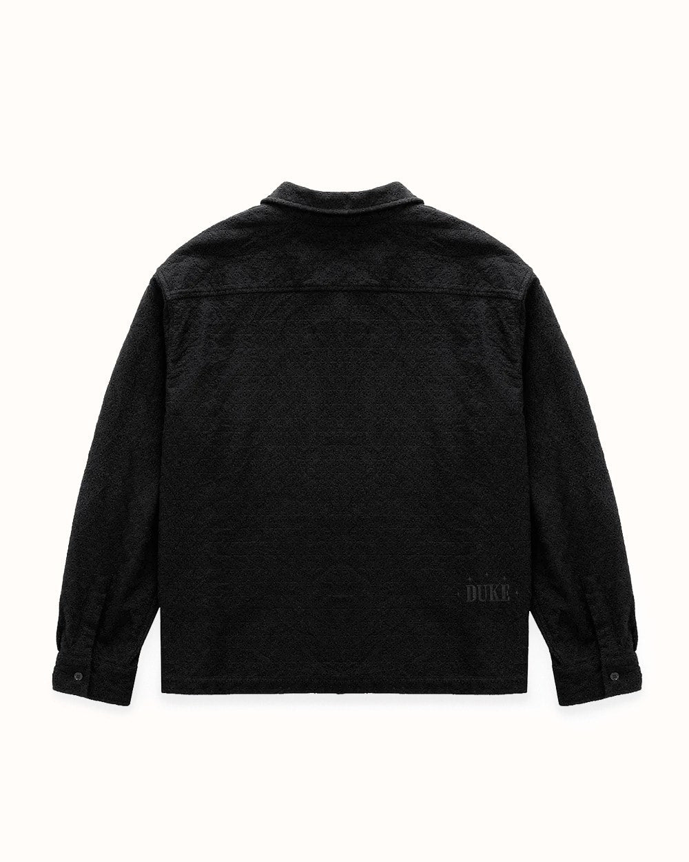 Duke Black Crochet Shirt
