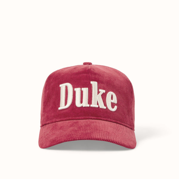 Duke Red Corduroy Cap