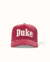 Duke Red Corduroy Cap