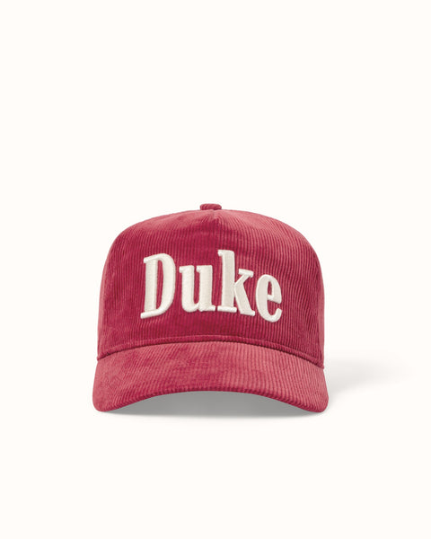 Duke Red Corduroy Cap