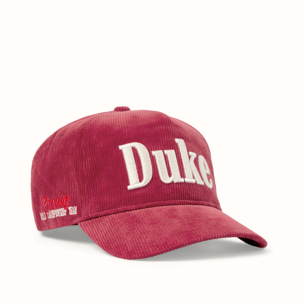 Duke Red Corduroy Cap