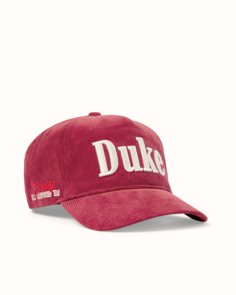 Duke Red Corduroy Cap