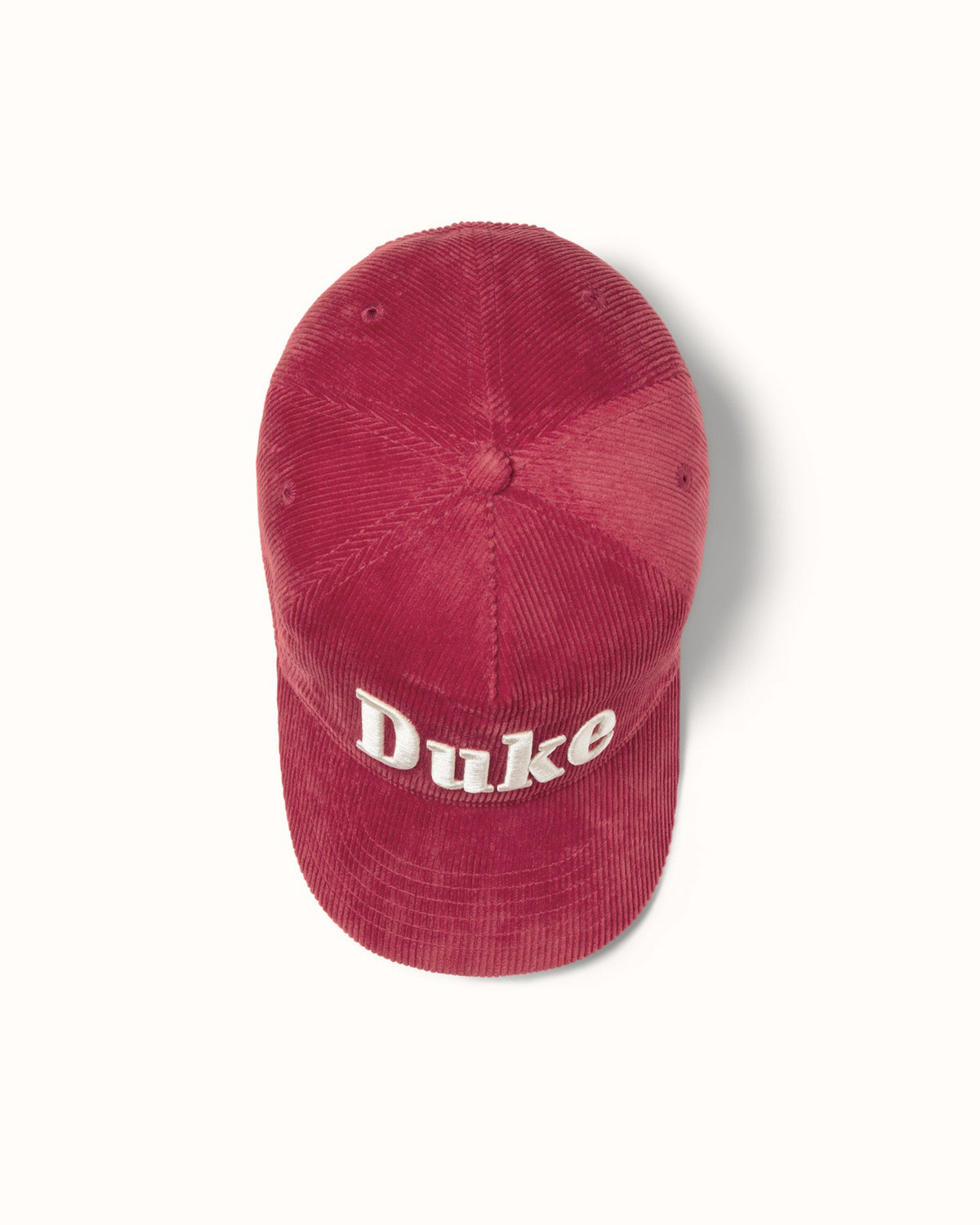 Duke Red Corduroy Cap