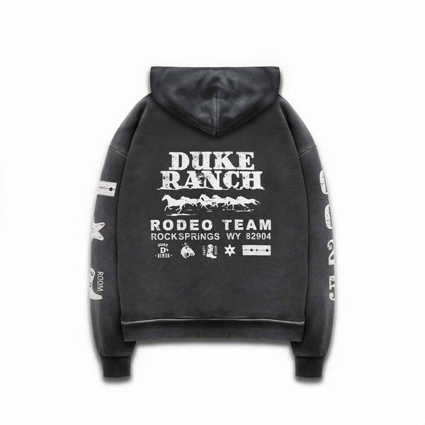 Duke Rodeo Team Vintage Black Zip Hoodie