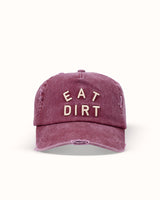 Eat Dirt Washed Red Cap