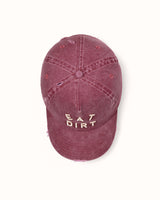 Eat Dirt Washed Red Cap