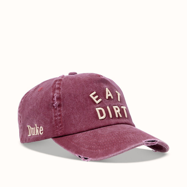 Eat Dirt Washed Red Cap