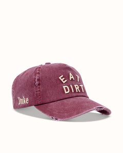 Eat Dirt Washed Red Cap