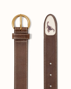 Ellis Chestnut Scorpion Belt