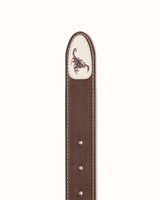 Ellis Chestnut Scorpion Belt