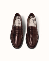 Ezra Chestnut Ruched Loafer - Women's