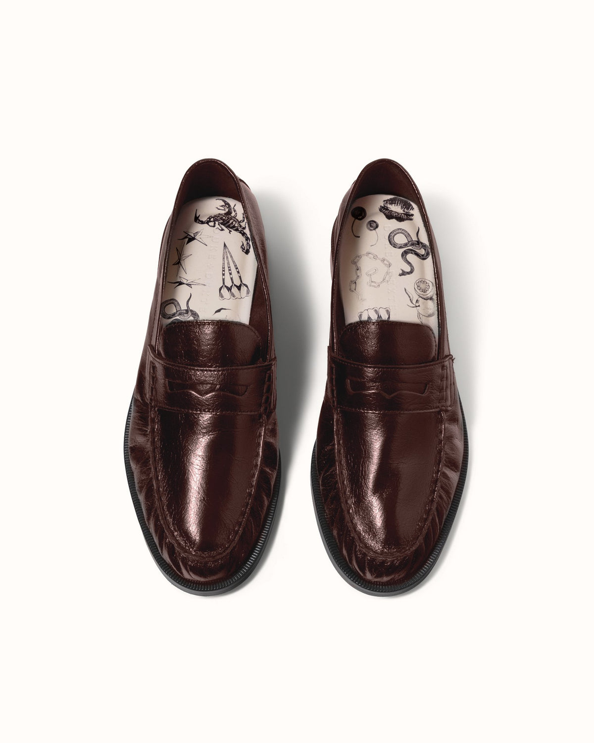Ezra Chestnut Ruched Loafer - Women's