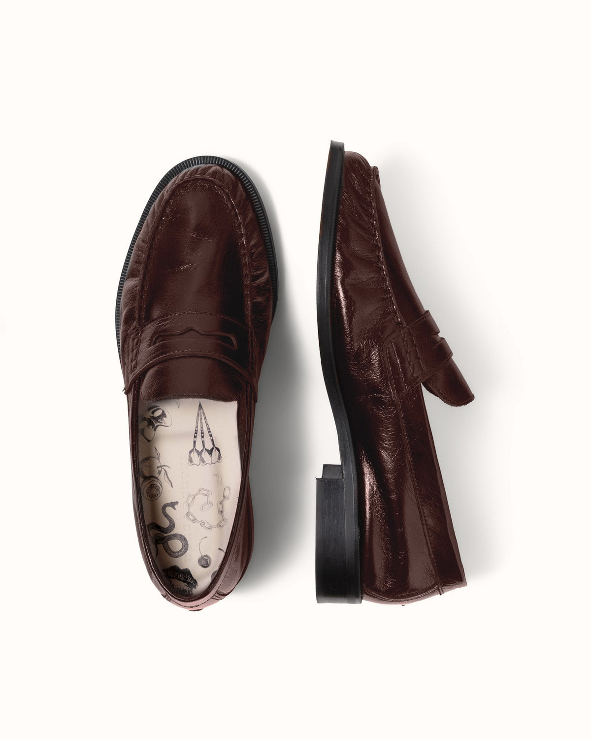Ezra Chestnut Ruched Loafer - Women's
