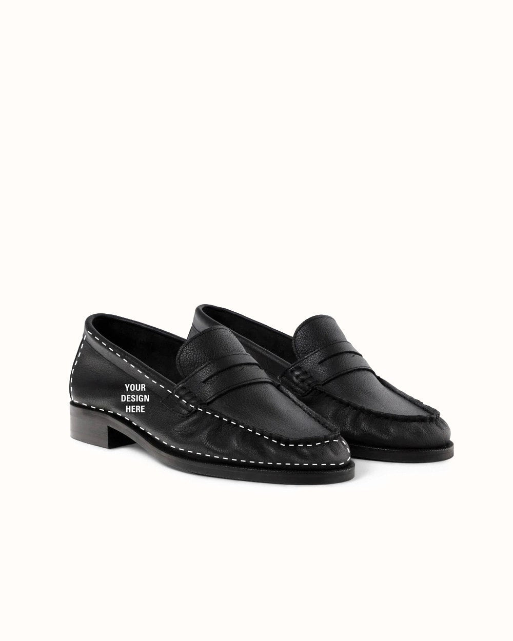 Ezra Hand-Painted Ruched Loafer - Women's