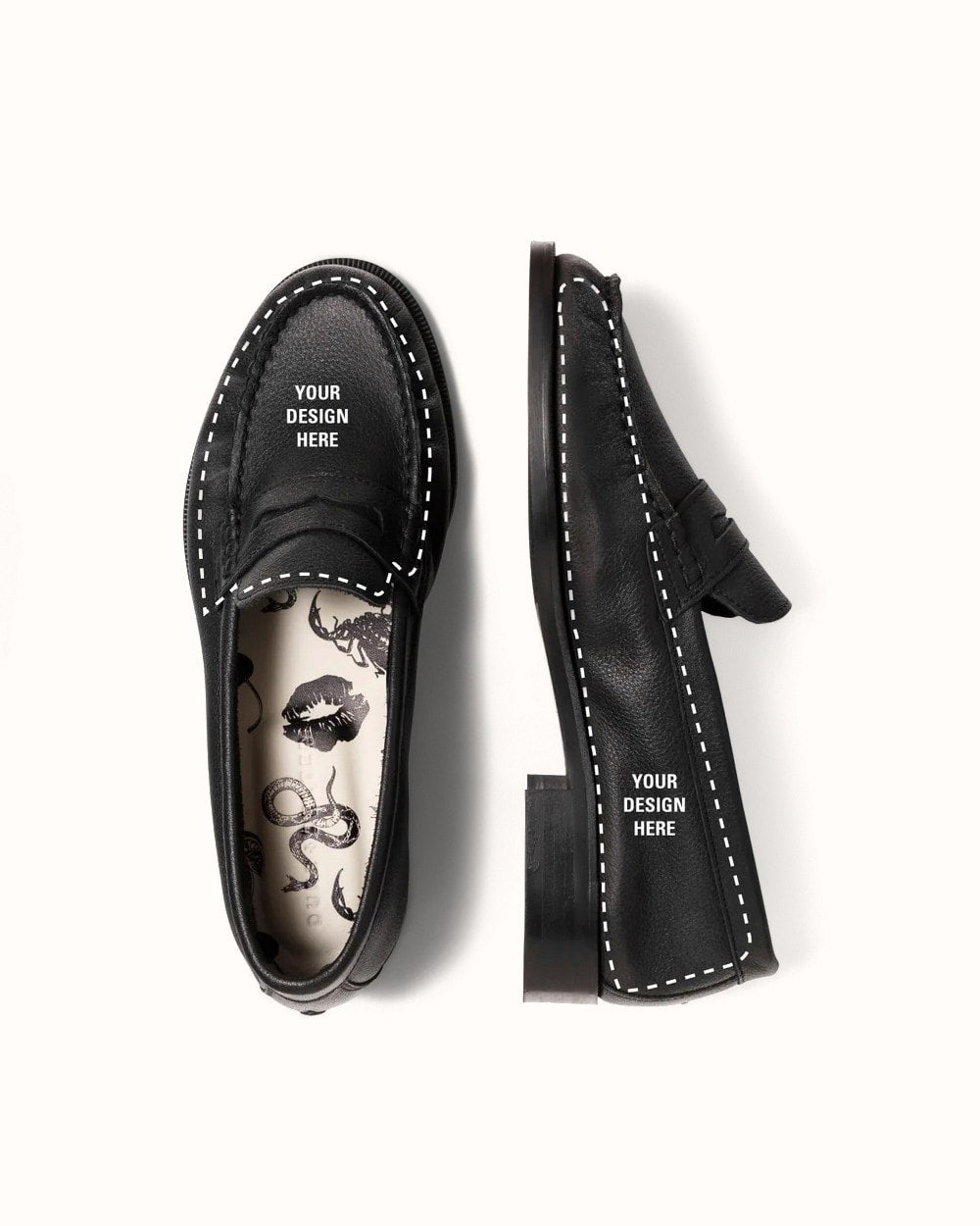 Ezra Hand-Painted Ruched Loafer - Women's