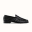 Ezra Black Tumbled Ruched Loafer - Men's