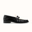 Ezra Black + White Ruched Loafer - Men's