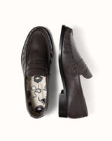 Ezra Brown Pebble Ruched Loafer - Men's