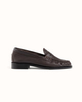 Ezra Brown Pebble Ruched Loafer - Women's