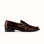 Ezra Chestnut Ruched Loafer - Men's
