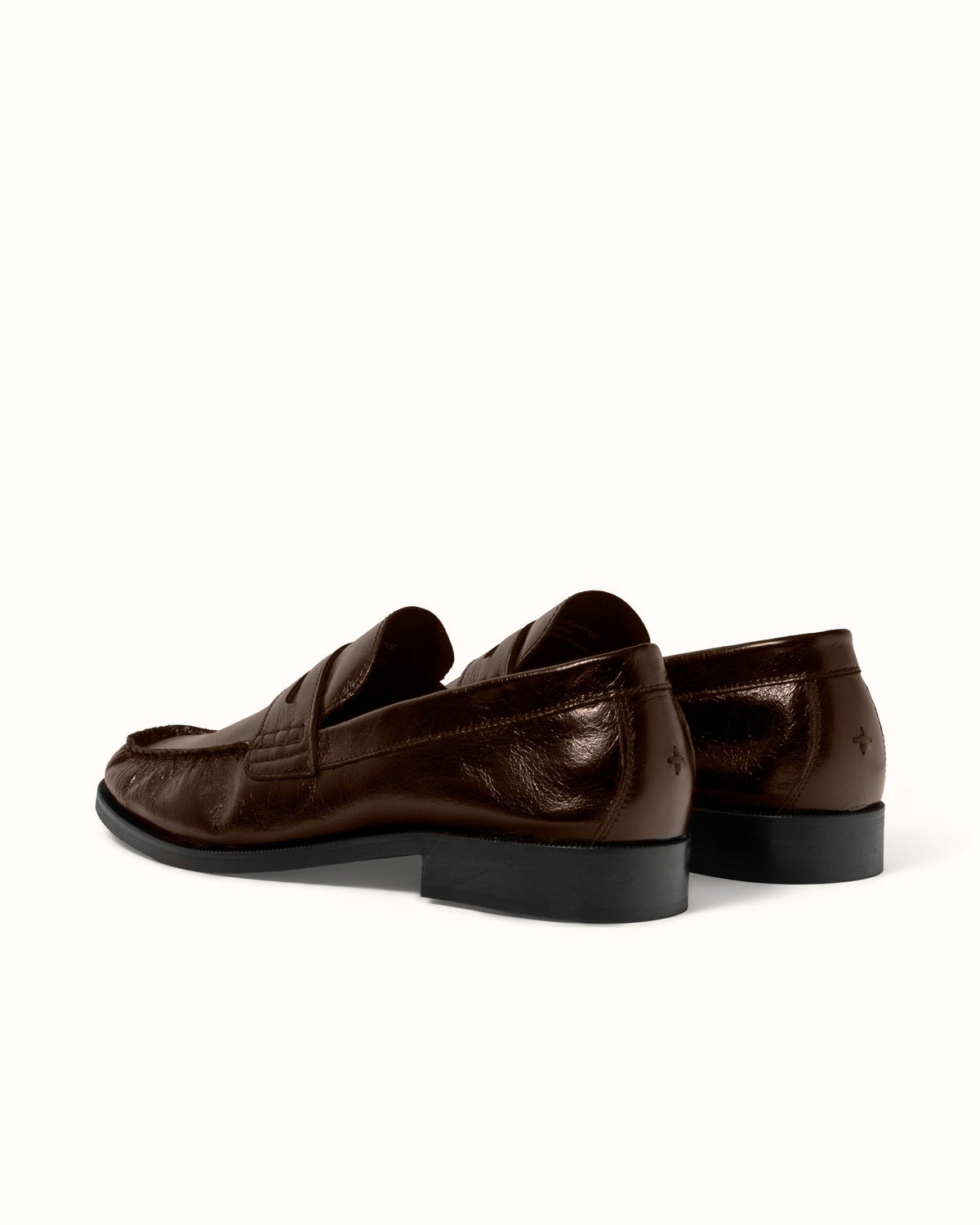 Ezra Chestnut Ruched Loafer - Men's
