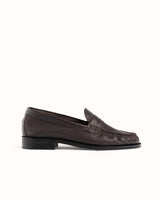 Ezra Brown Pebble Ruched Loafer - Women's