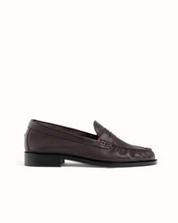 Ezra Brown Pebble Ruched Loafer - Women's
