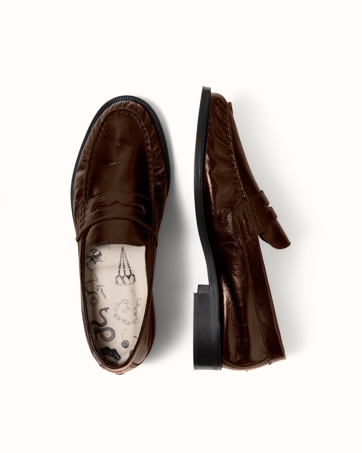 Ezra Chestnut Ruched Loafer - Women's