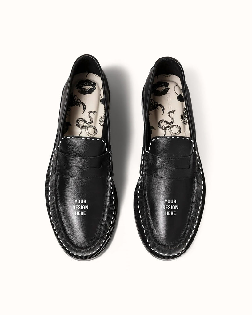 Ezra Hand Painted Ruched Loafer