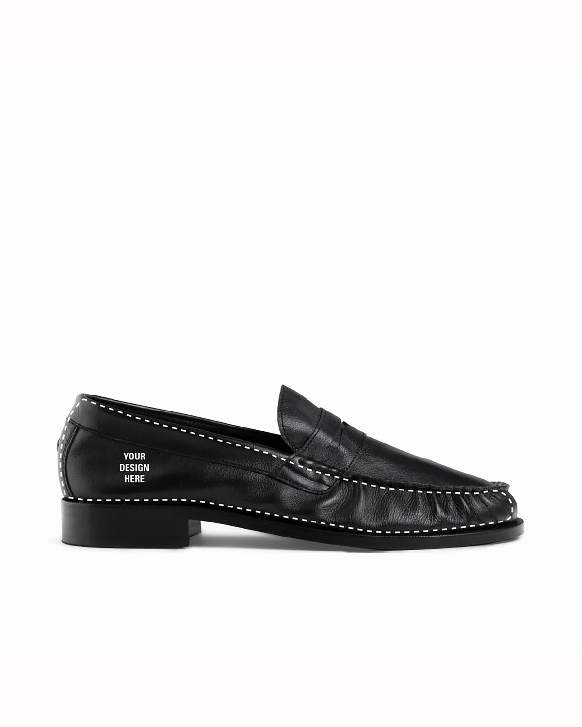 Ezra Hand-Painted Ruched Loafer - Men's