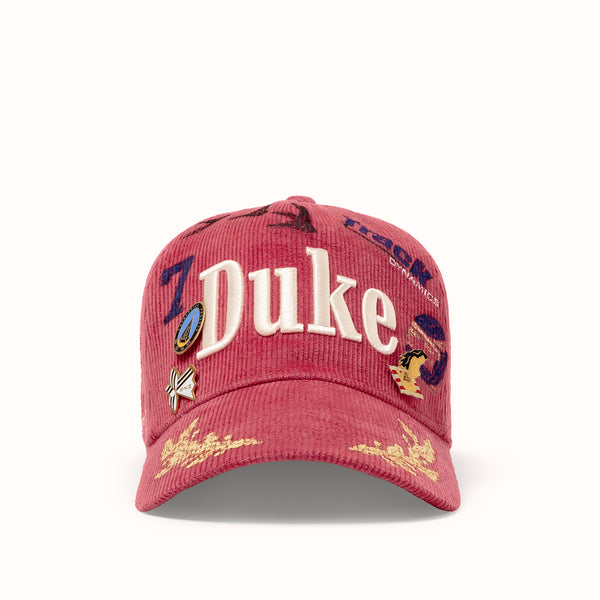 Hand-Painted DR4 Red Corduroy Cap