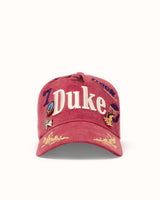 Hand-Painted DR4 Red Corduroy Cap
