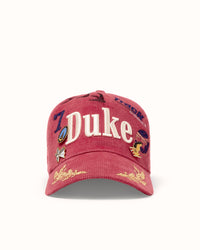 Hand-Painted DR4 Red Corduroy Cap