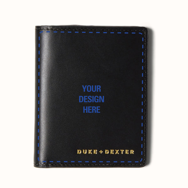 Hand-Painted Black Wallet