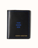 Hand-Painted Black Wallet