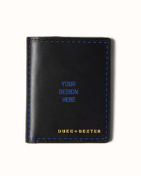 Hand-Painted Black Wallet