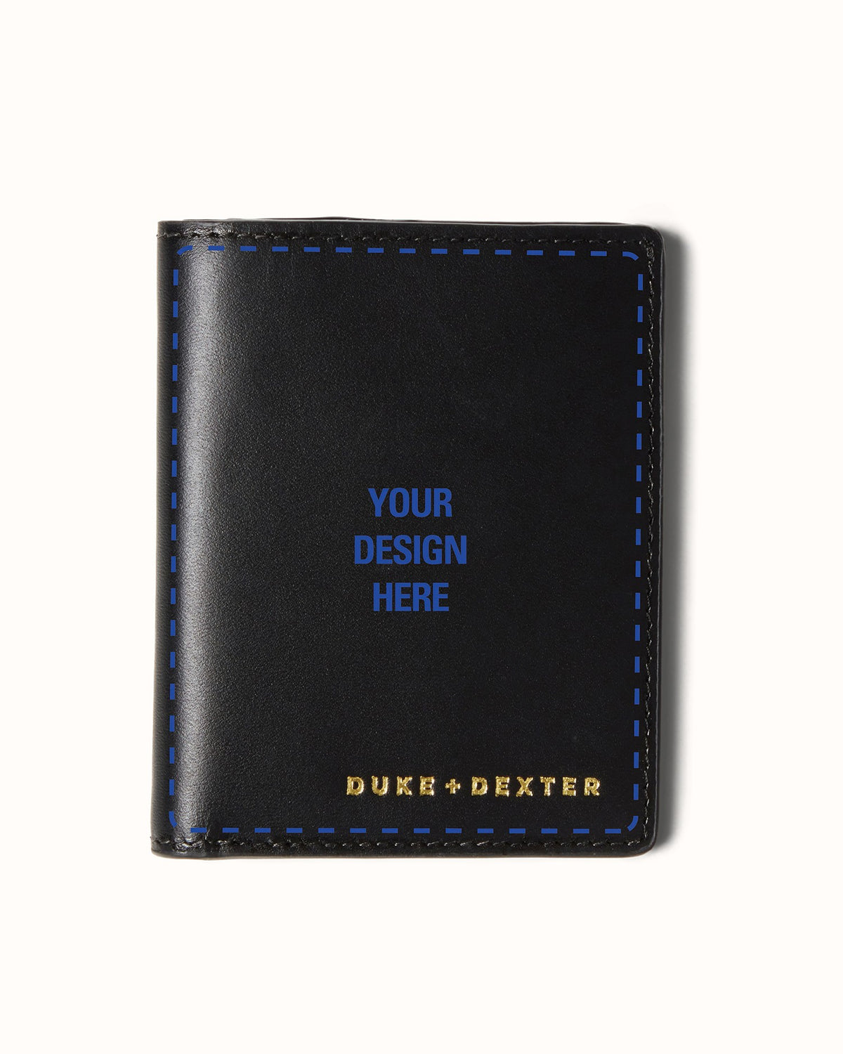 Hand-Painted Black Wallet