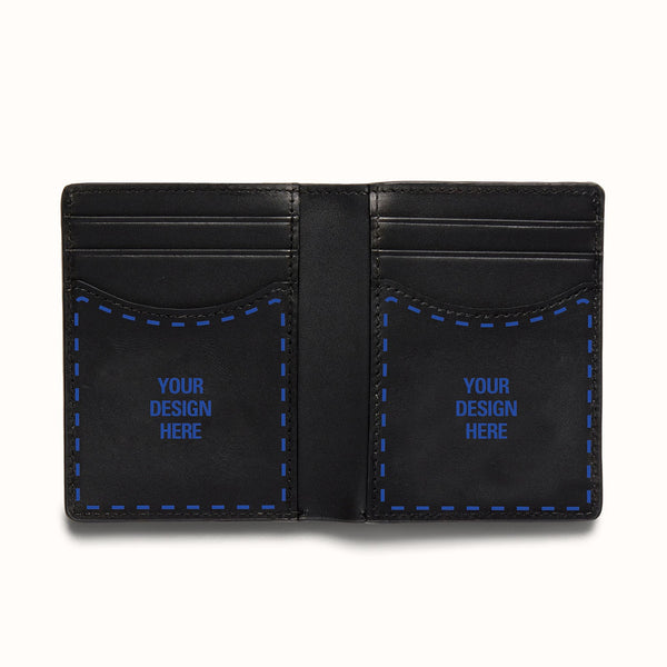 Hand-Painted Black Wallet