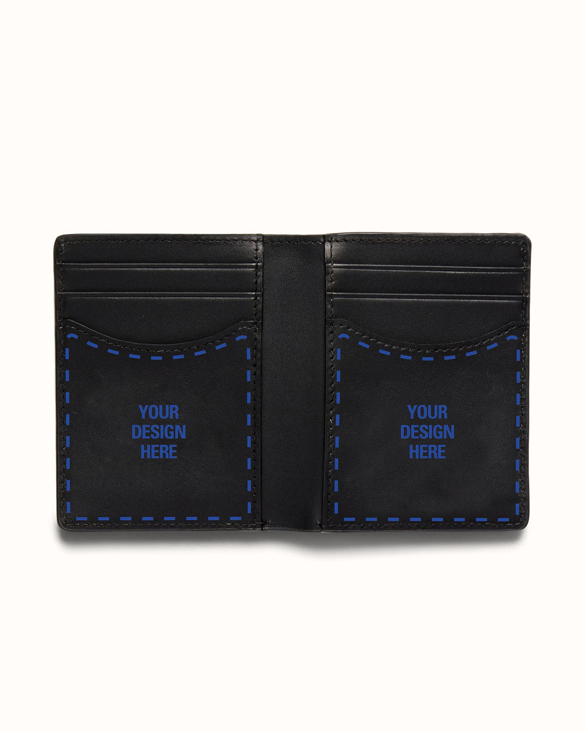 Hand-Painted Black Wallet