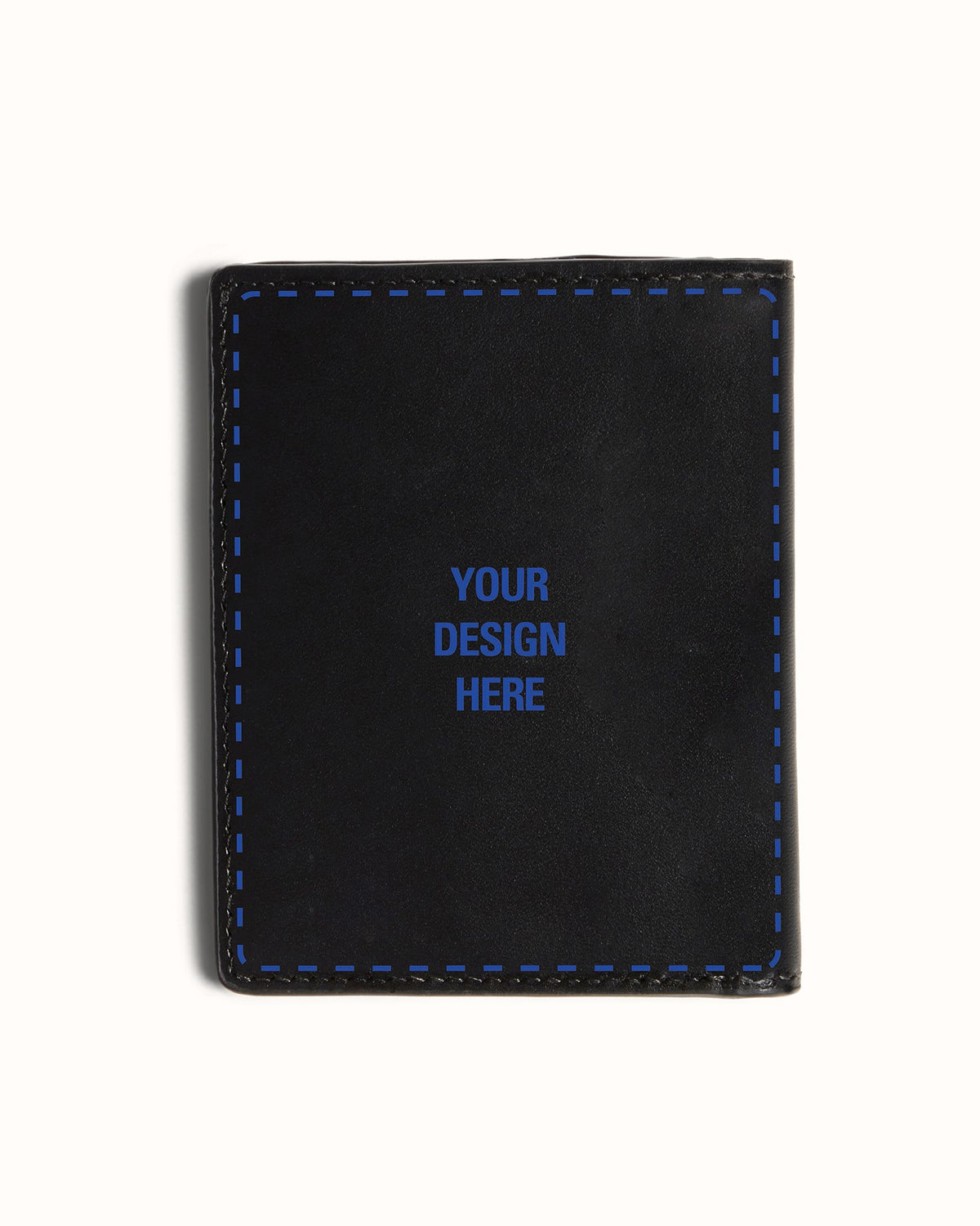Hand-Painted Black Wallet