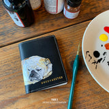 Hand-Painted Black Wallet