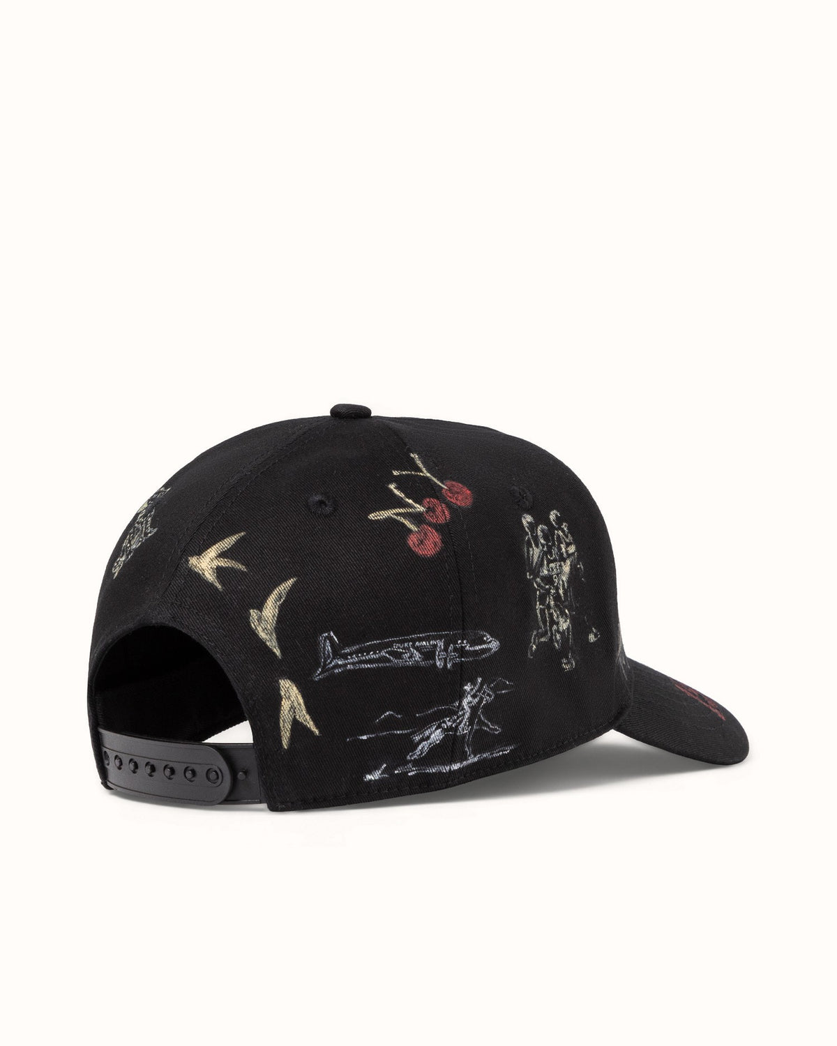 Hand-Painted NY Black Cap