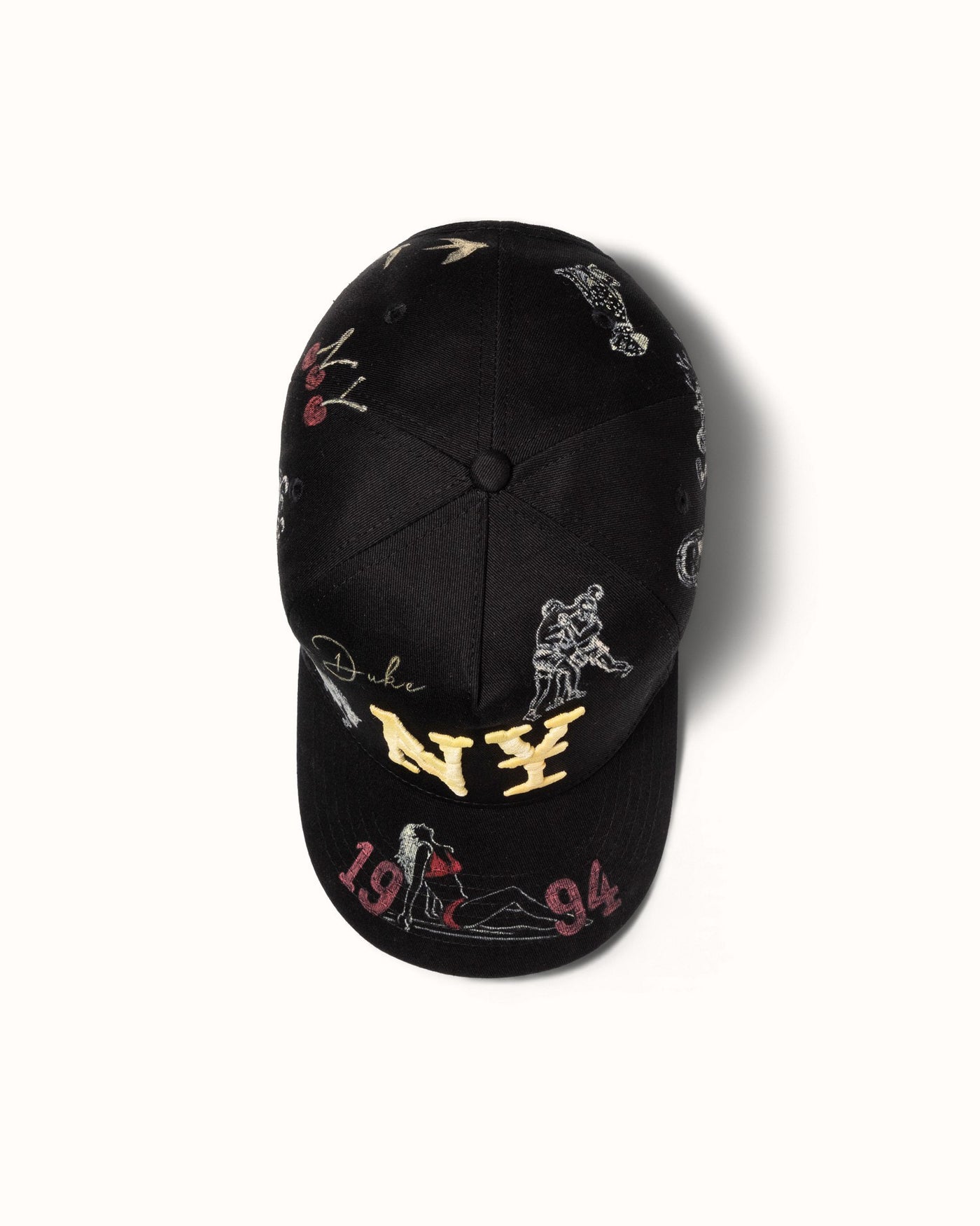 Hand-Painted NY Black Cap | DUKE + DEXTER