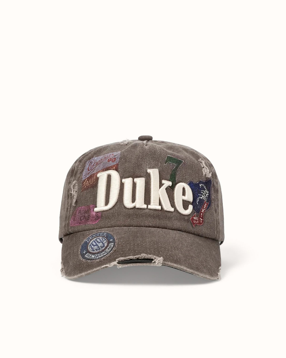 Hand-Painted Patch Distressed Cap