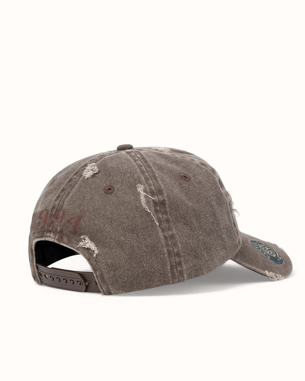 Hand-Painted Patch Distressed Cap