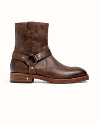 Harley Brown Distressed Biker Boot - Men's